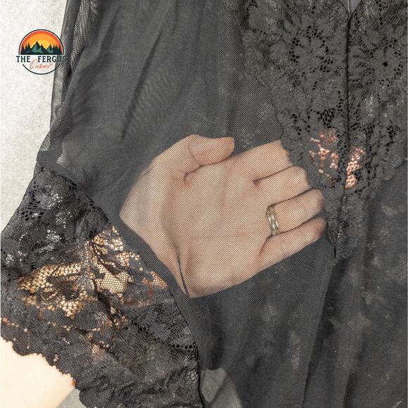 NWT Torrid Sexy Black Strappy Lace & Mesh Lingerie Bodysuit Plus Size 1 (14/16) - Picture 6 of 16